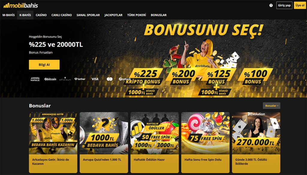 mobilbahisten kripto bonusu al